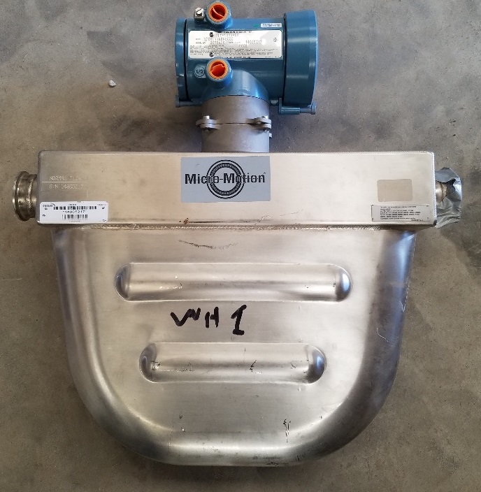 ***SOLD*** Micro Motion H200F352NCAAEZZZZ Mass Flow Sensor Flow Meter, Tri-Clamp sanitary fittings.